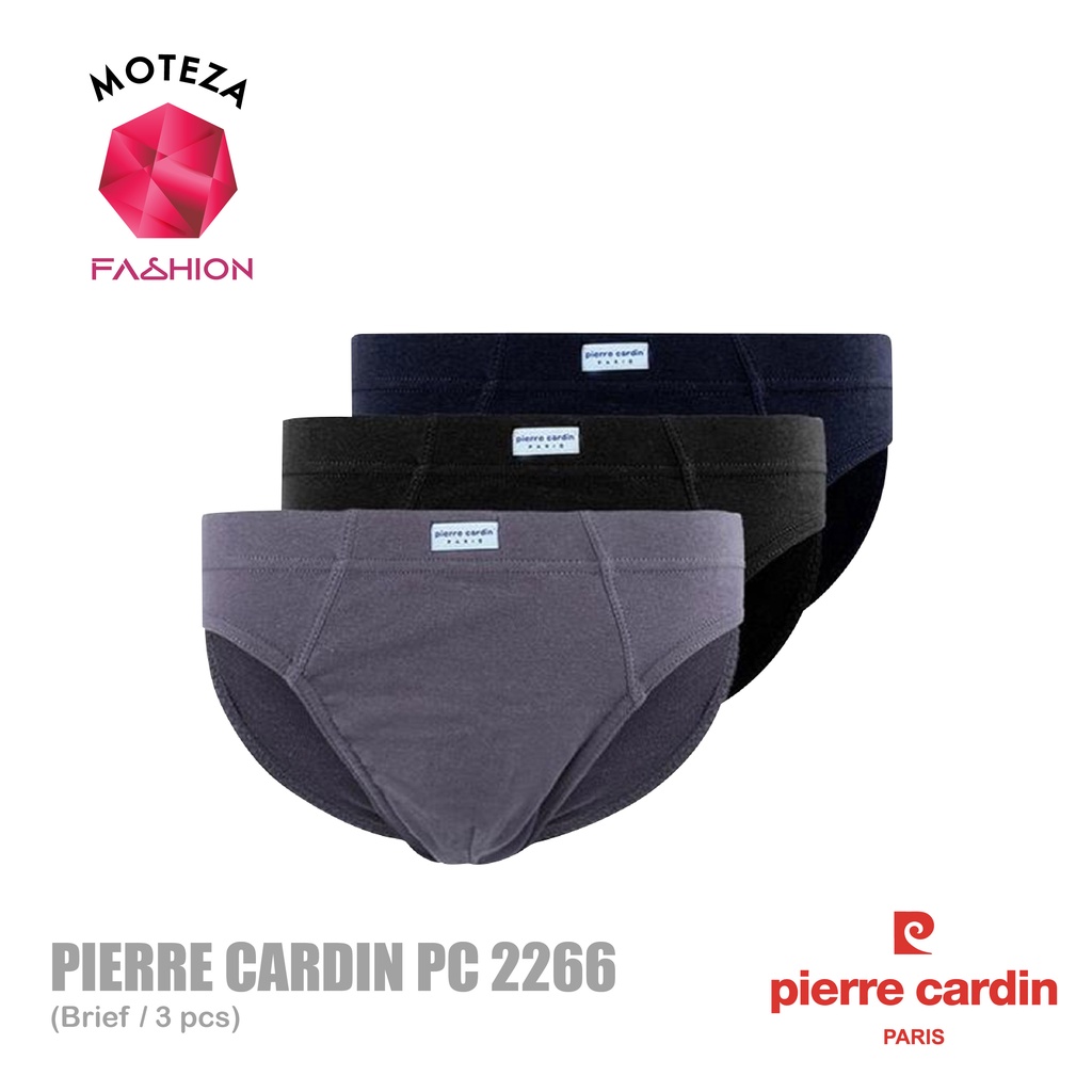 Celana Dalam Underwear Mini Brief Pria Katun - Pierre Cardin PC 2266 / PC2266 - Isi 3