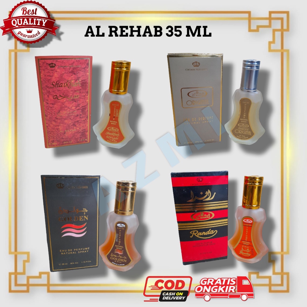 (ALL 3) Al Rehab Parfum (EU DEU PARFUME) Spray 35 &amp; 50 ML Original Jeddah