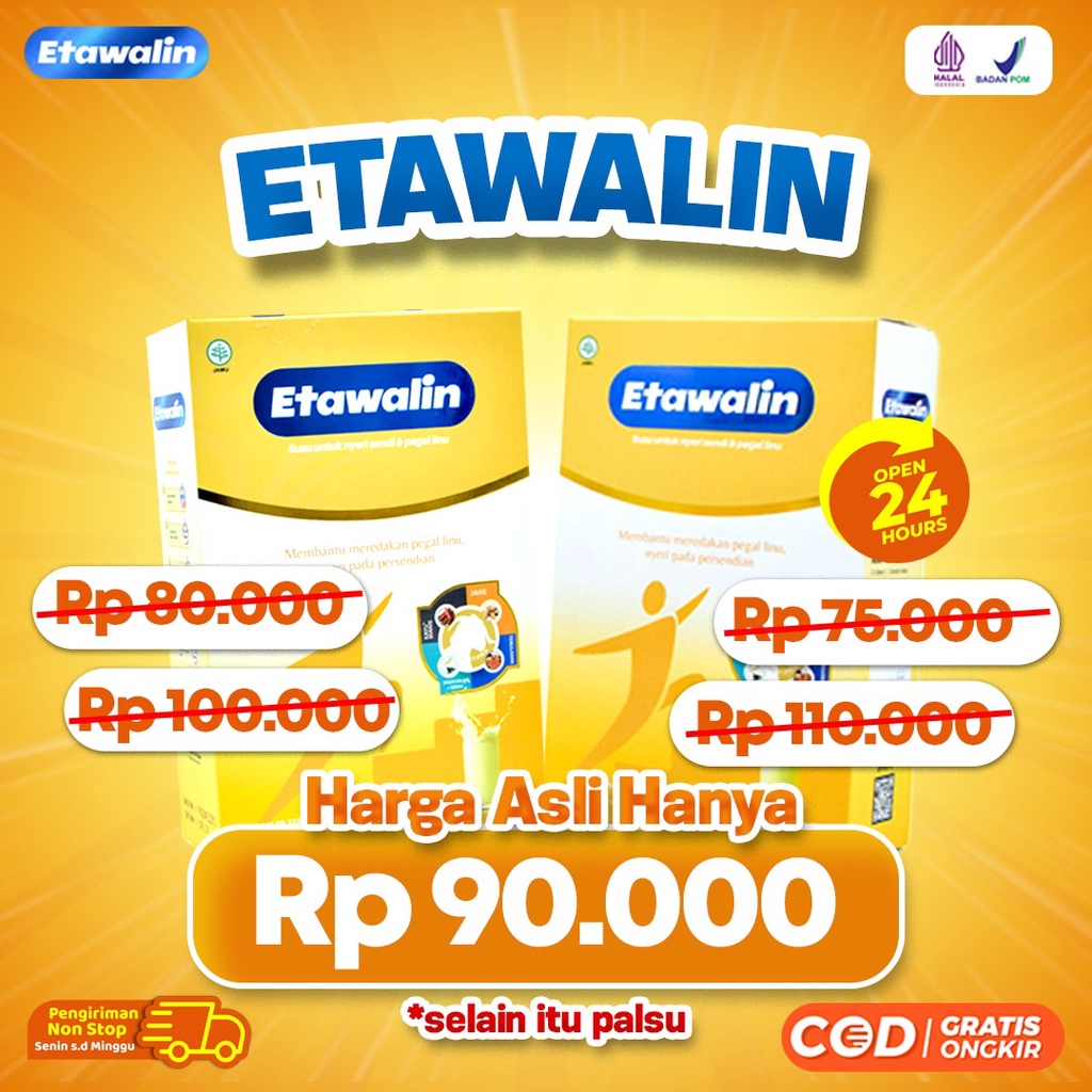 Etawalin – Susu Kambing Etawa Tingkatkan Kepadatan &amp; Kesehatan Tulang Sendi Bantu Atasi Asam Urat Rematik Reumatik Nyeri Sendi Cocok Untuk Lansia