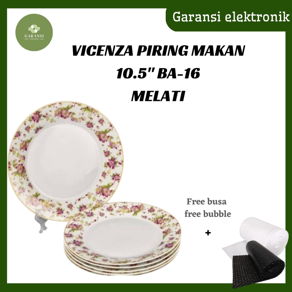 VICENZA PIRING MAKAN 10,5&quot; MAWAR BA-16 NEW!!