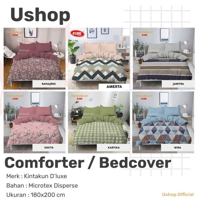 Kintakun Deluxe BEDCOVER SAJA Comforter Motif Agnesia SpongebobPuzzle