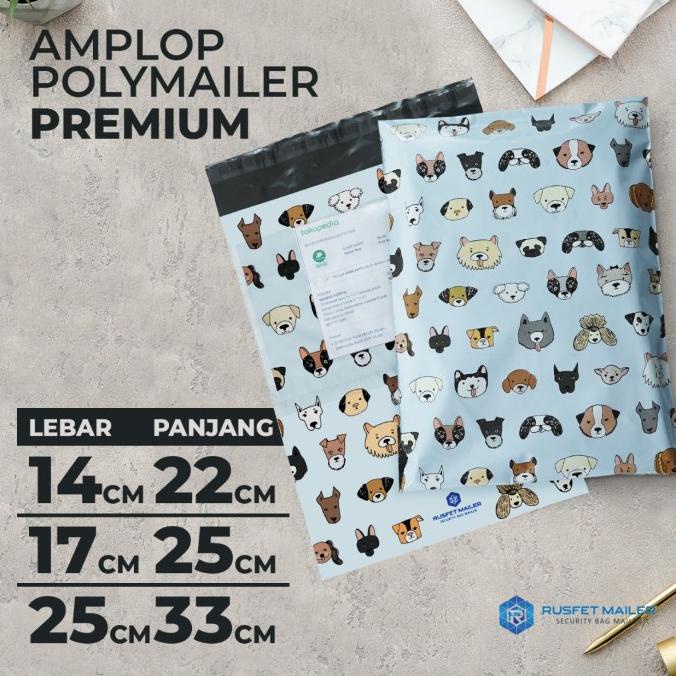 

Amplop Polymailer Motif Lucu Murah/Polymailer Packing Motif Dog ram06