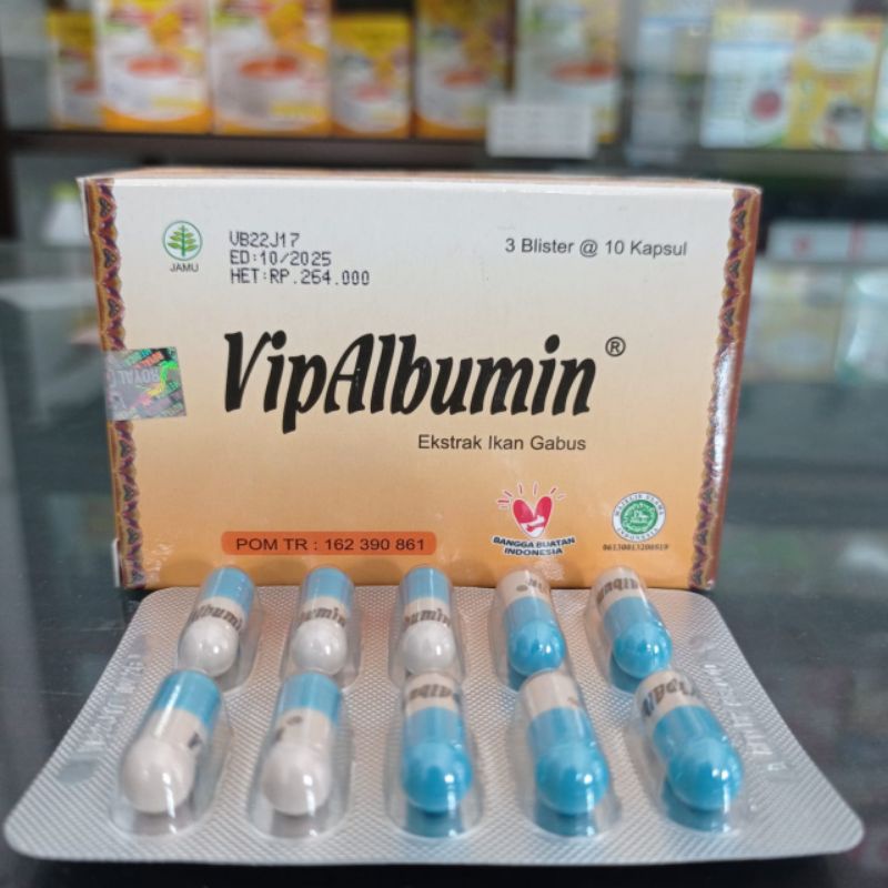 VIP ALBUMIN 1 STRIP @10 KAPSUL