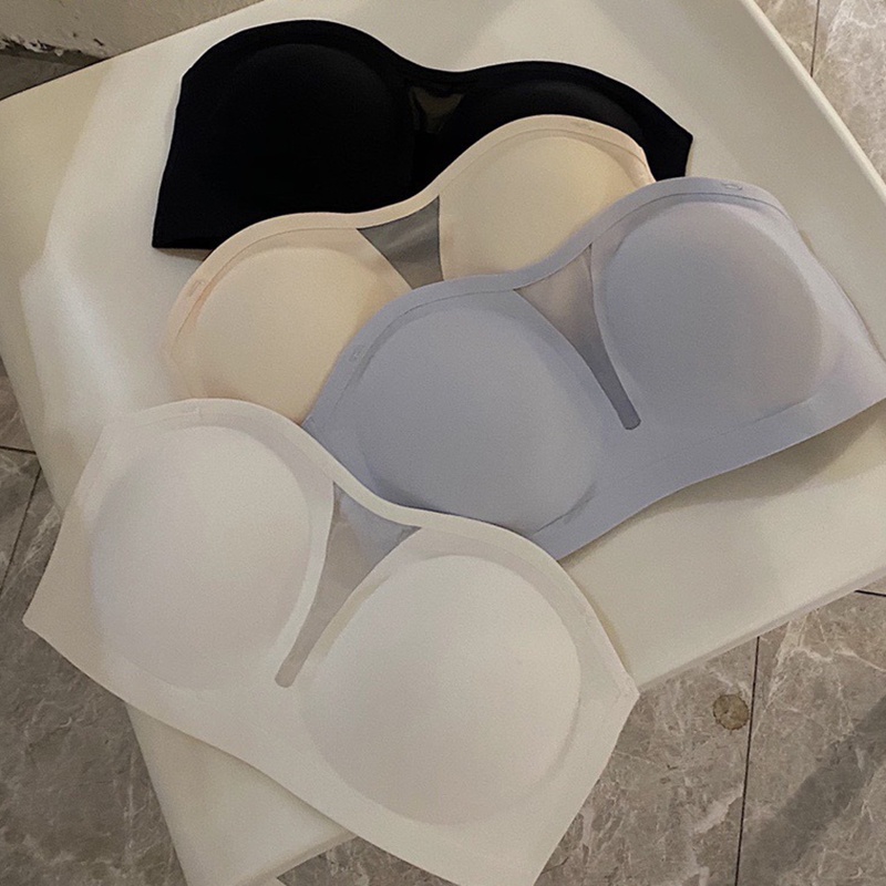 Seamless Bra Sexy Hollow B/C Cup Sederhana Baru Tanpa Kawat Keren Musim Panas