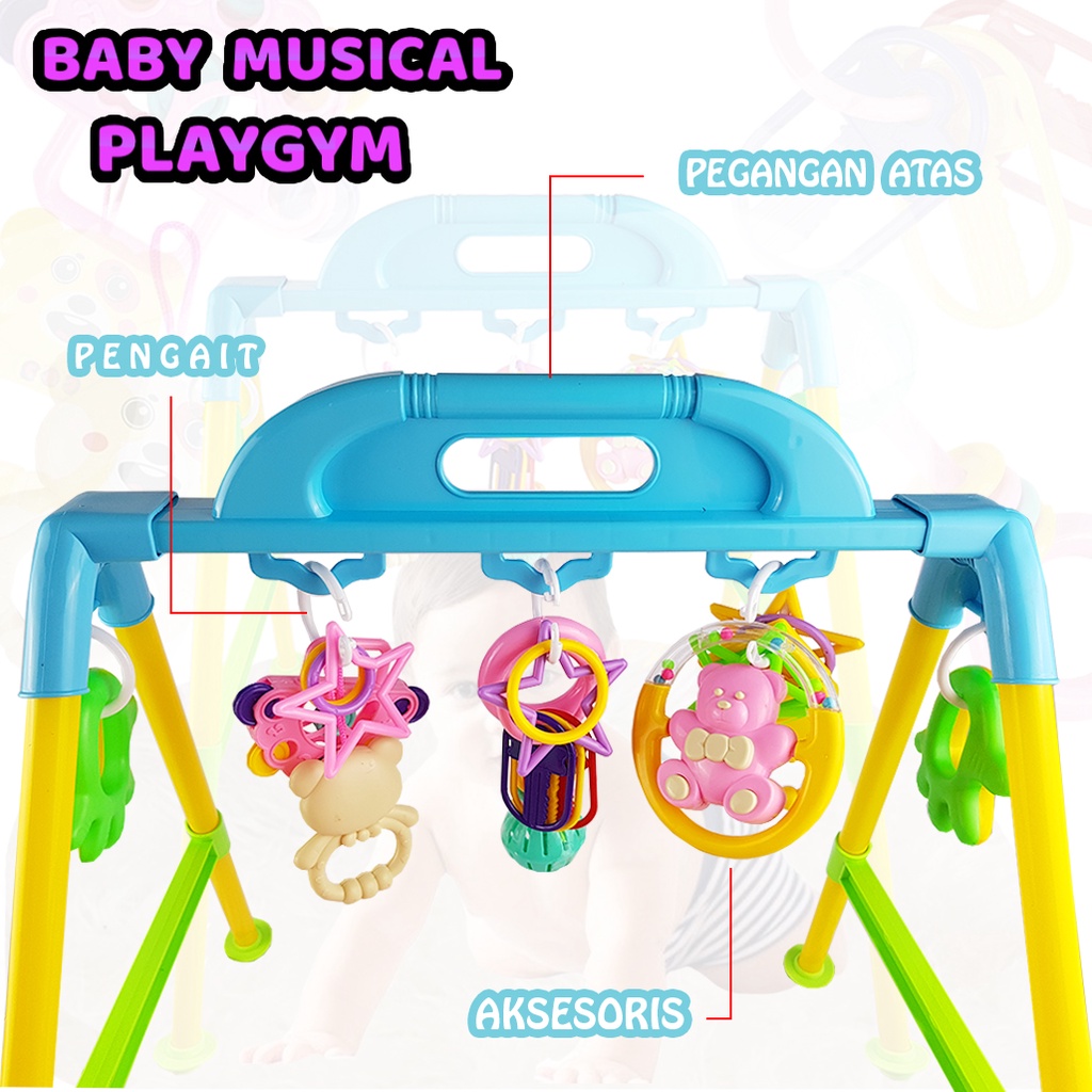 Mainan Baby Musical PlayGym / Mainan Rattle Bayi Toys Playgym YB6