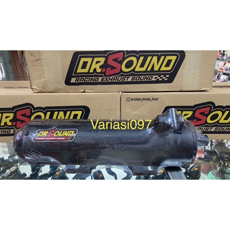 knalpot vario Dr sound 125/150 new/old copy cms Original leheran standar slip on stenlis