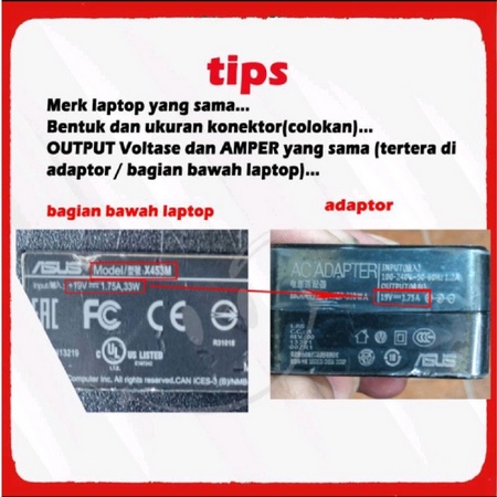 Charger Laptop Asus A407u A409u A412d X441 X540S X540L X453M 19V 2.37A