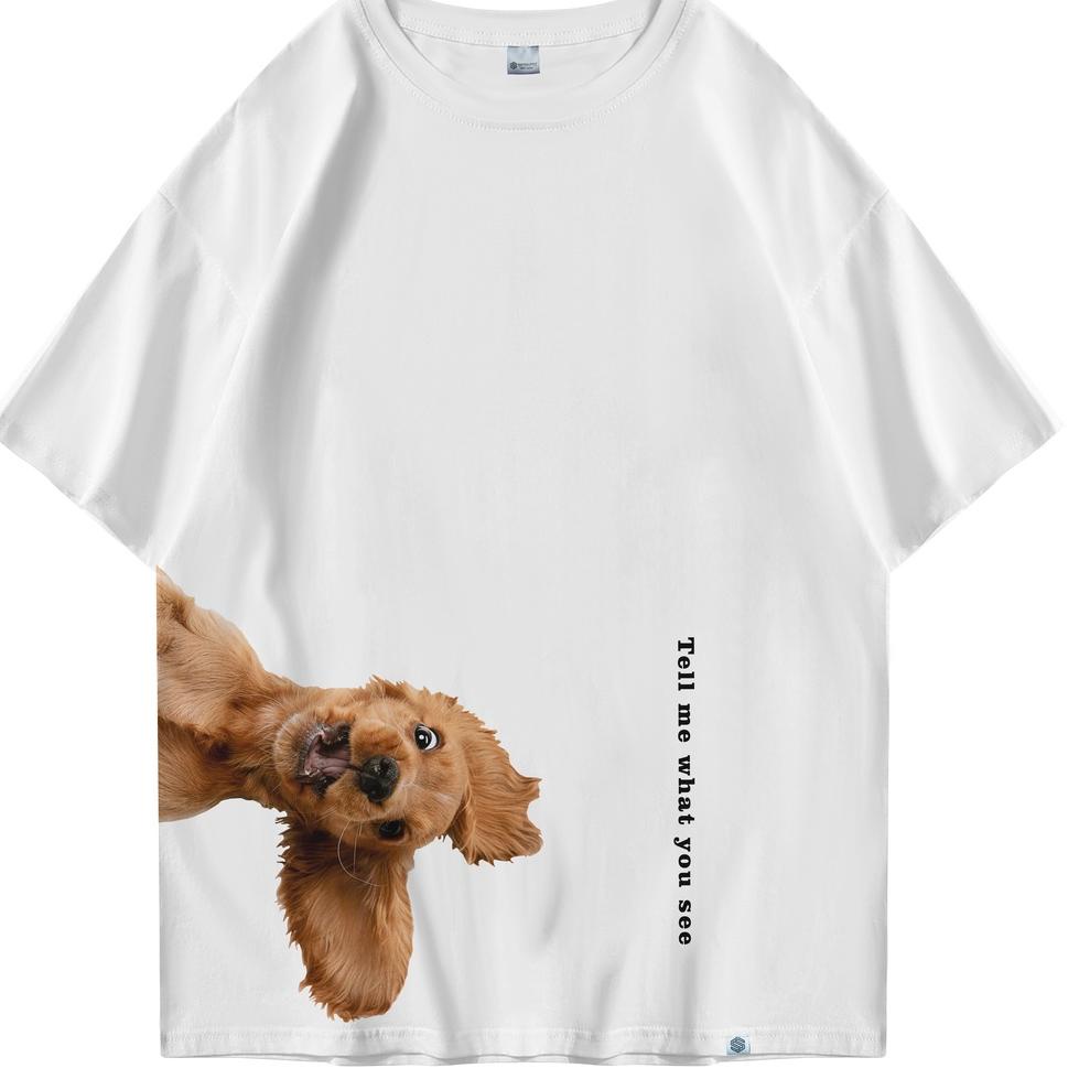 SIAP KIRIM OOTDSUPPLY Oversized Tshirt Golden Retriever l Kaos Oversized Pria & Wanita