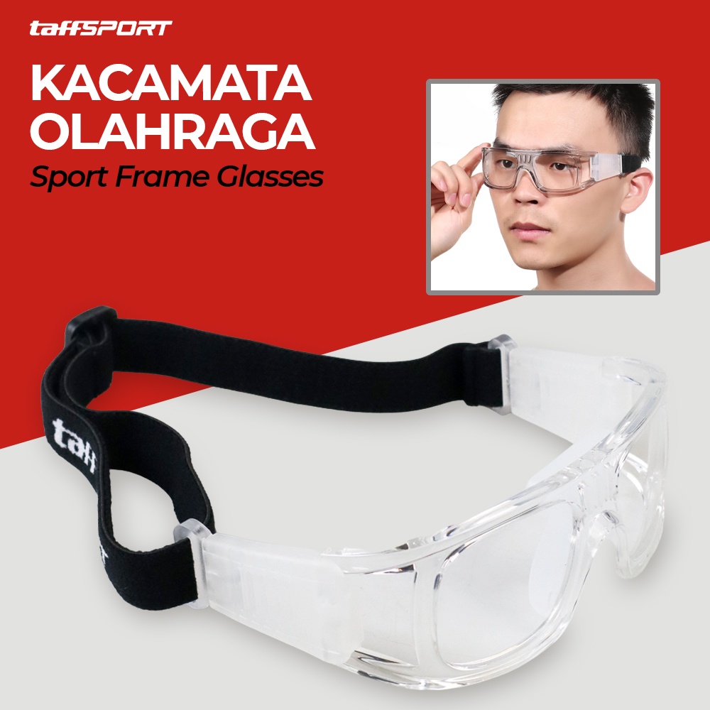 GV5 Taffsport Kacamata Olahraga Sport Frame Glasses 9833 Transparent Or-i