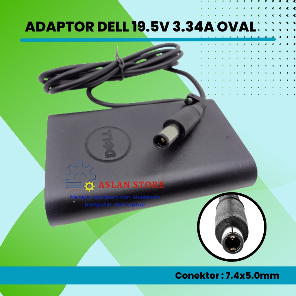 AC Adaptor Charger 19.5V 3.34A Jarum Laptop Dell Latitude 5280 5290 5480 5580 5590 5490 5495 7280 7290 7380 7390 7480 7490 E7440 19.5V 3.34A Jarum E5250 E5440 E5450 E5540 E5550 E6420 E6430 E6440 E6500 HA65NM130 LA65NM130