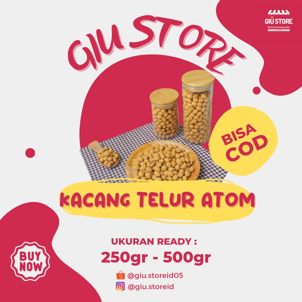 

KACANG TELUR ATOM & TELUR MEDAN @250GR & 1/2KG