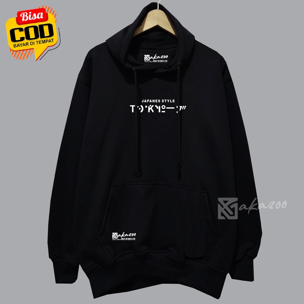 switer cowok switer pria distro original akazoo warna hitam japanes style tulisan  putih hodi oversize bahan katun jamper pria original sweater polos basic sweater keep searching unisex  hoodie pria murah bahan tebal size m l xl xxl premium