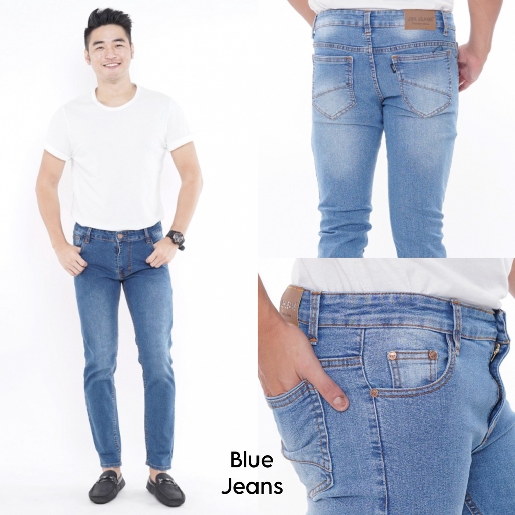 [SIZE 28-38] VINCENT Skinny Jeans Pria - 6 WARNA / Celana Jeans Panjang Cowok Bigsize Jumbo