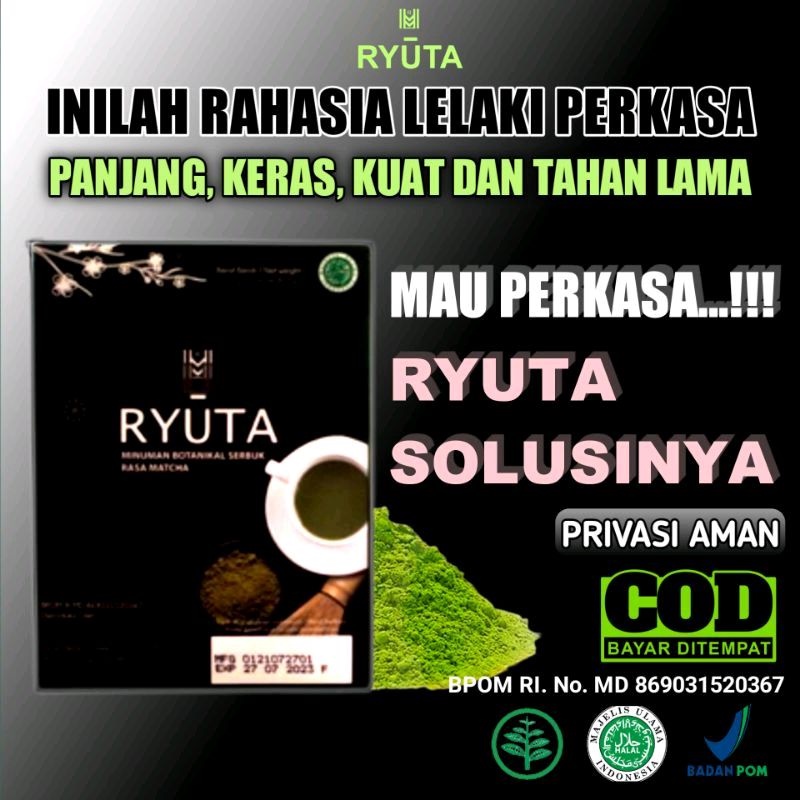 Ryuta Obat Herbal Stamina Pria Dewasa - Minuman Teh Obat Kuat Tahan Lama Solusi Ejakulasi Dini Pria 