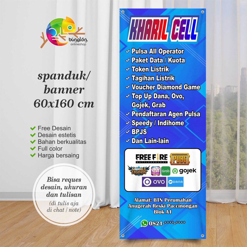 Spanduk, Banner Berdiri Konter