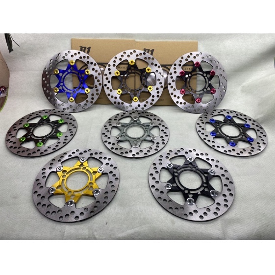 [rpmrace] piringan cakram disc 8.1 cnc floting cnc 6034-N119 star 01 mx 220mm lubang 4 Front Breket disc jupiter mx vega nouvo beat vario mio