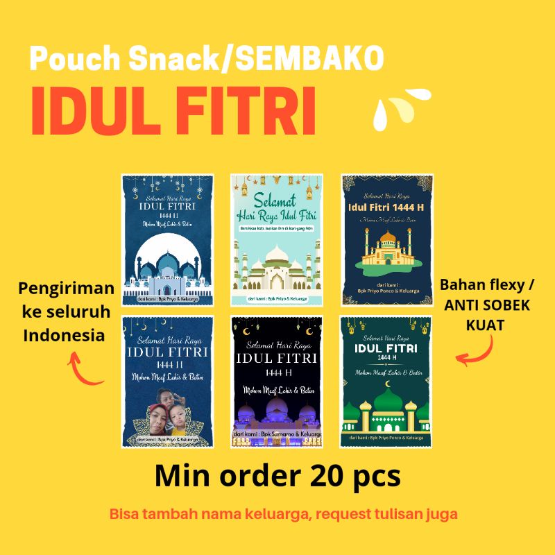 

pouch snack sembako edisi LEBARAN IDUL FITRI