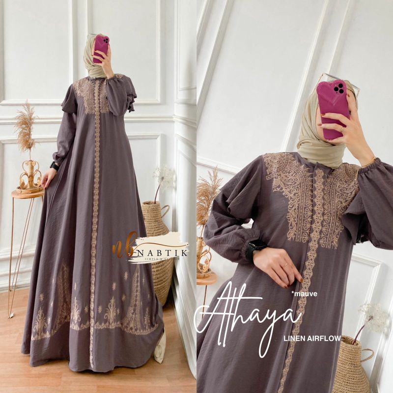ATHAYA ORI NABTIK Bahan Linen airflow