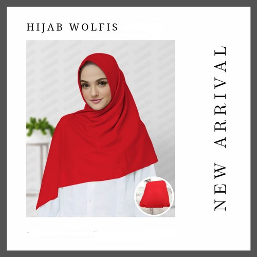 Kerudung Segi empat polos Bella Square / Jilbab Paris Premium / Segiempat Wolfis / Hijab Ceruty Murah (Ngabisin Stock)