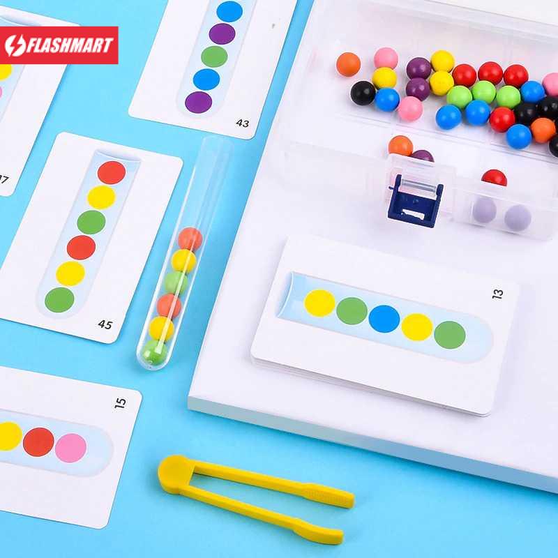 Flashmart Mainan Anak Montessori Beads Logic Test Children Toy - LTC1058