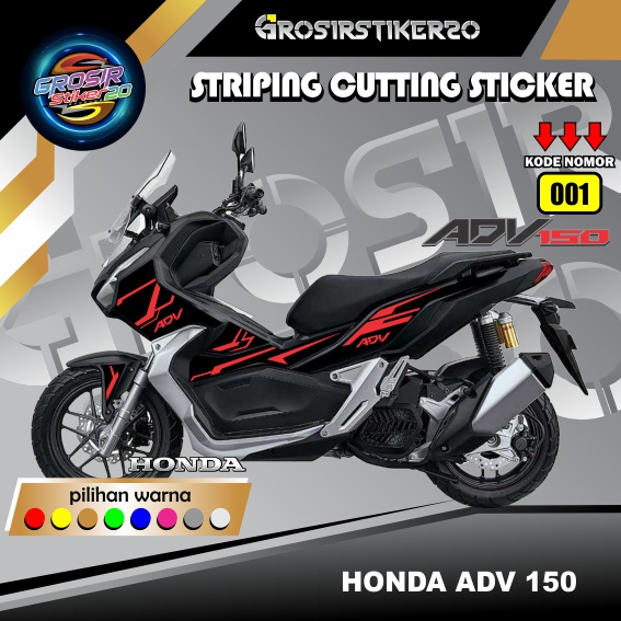 STRIPING CUTTING STIKER HONDA ADV 150 / STRIPING VARIASI HONDA ADV 150 / STIKER CUTTING VARIASI