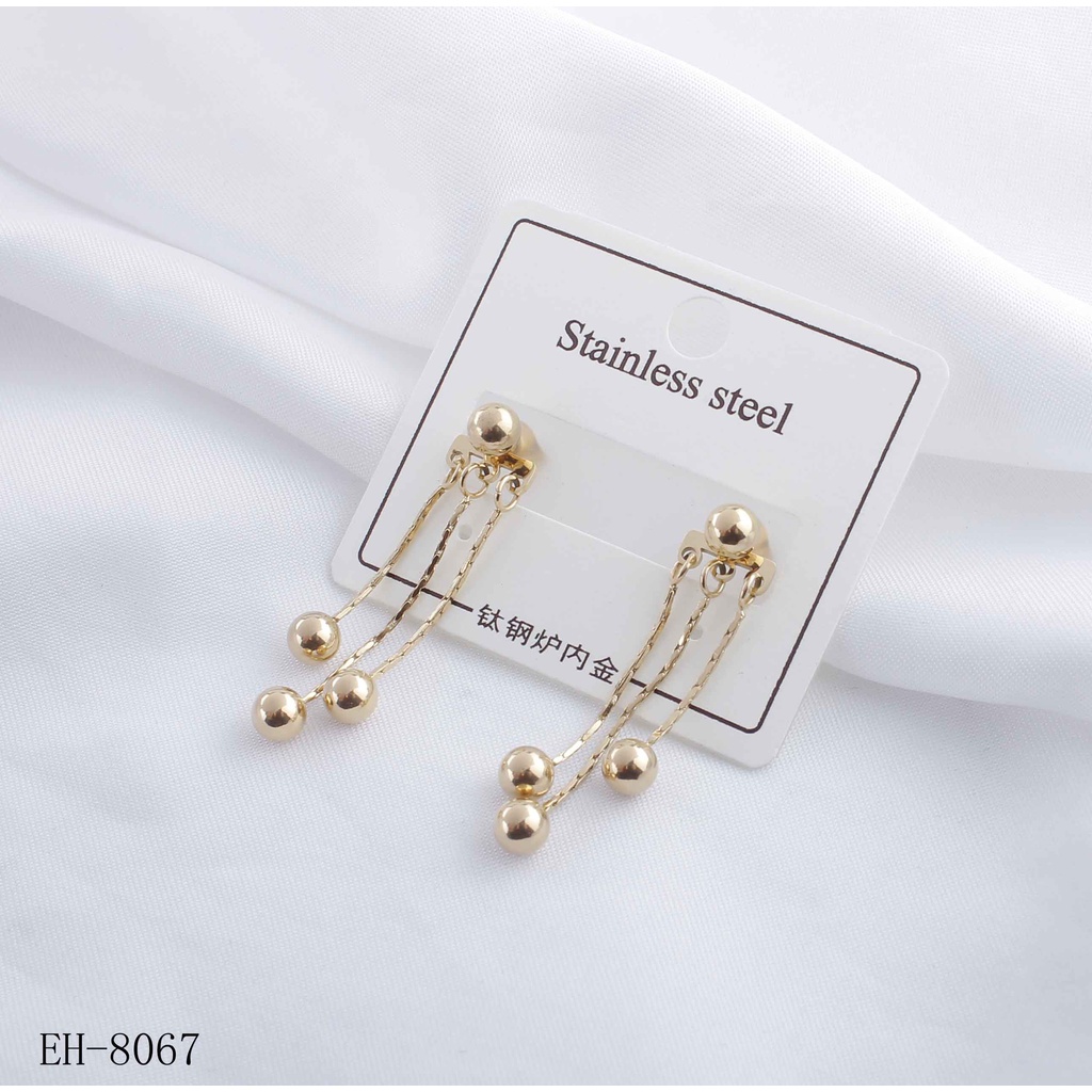 Anting Titnium Permata Cantik Perhiasan Fashion 8067/0044