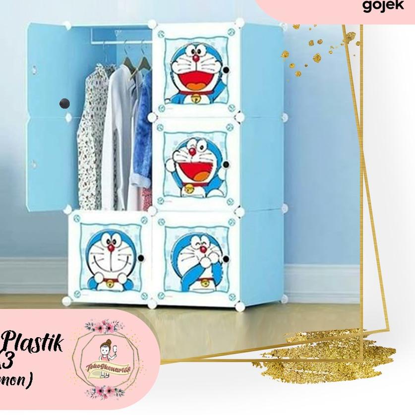 ► Lemari Pakaian 6 PINTU Motif Lemari Plastik 6 susun (LEMARI PLASTIK 2X3 ),SHENAR ✽
