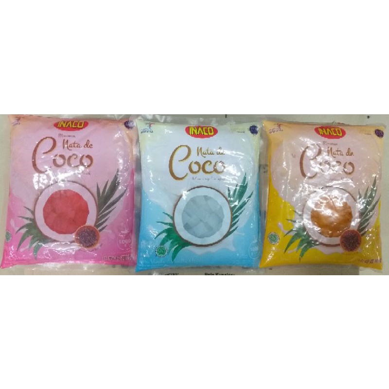 

KZ - inaco nata de coco 1kg vanila, strawberry,jeruk