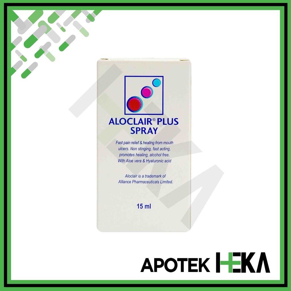 Aloclair Plus Spray 15 ml - Obat Semprot Sariawan (SEMARANG)
