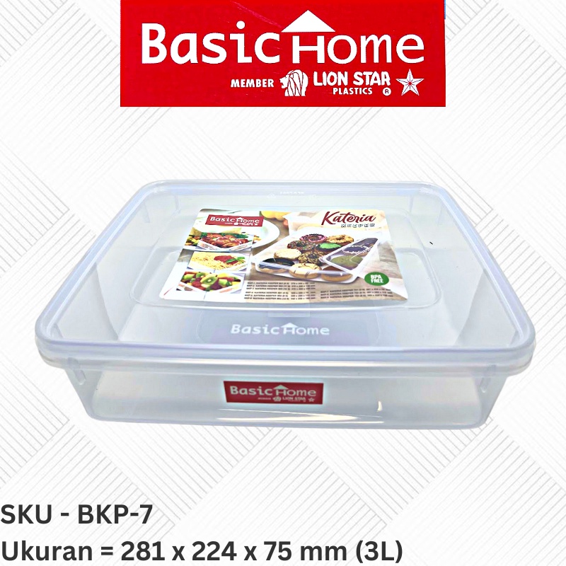 Kotak Makanan Donat Ukuran 3 Ltr - Kateria Keeper 701 - Lion Star Basic Home