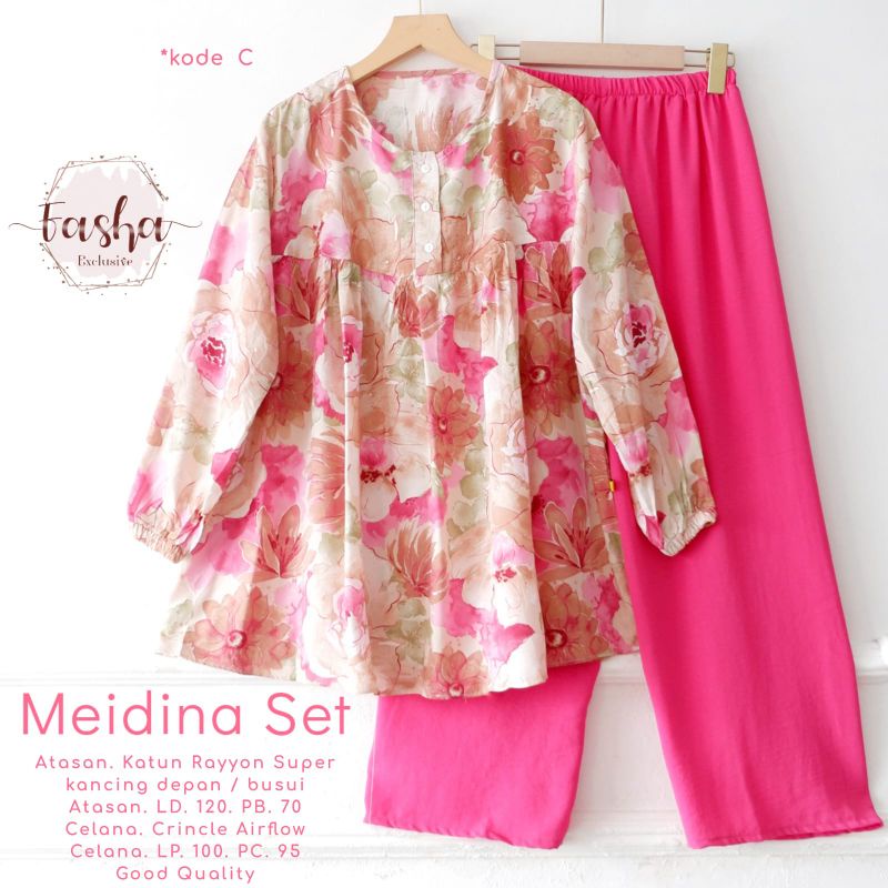 MEIDINA SET KATUN RAYON SUPER ORI BY FASHA