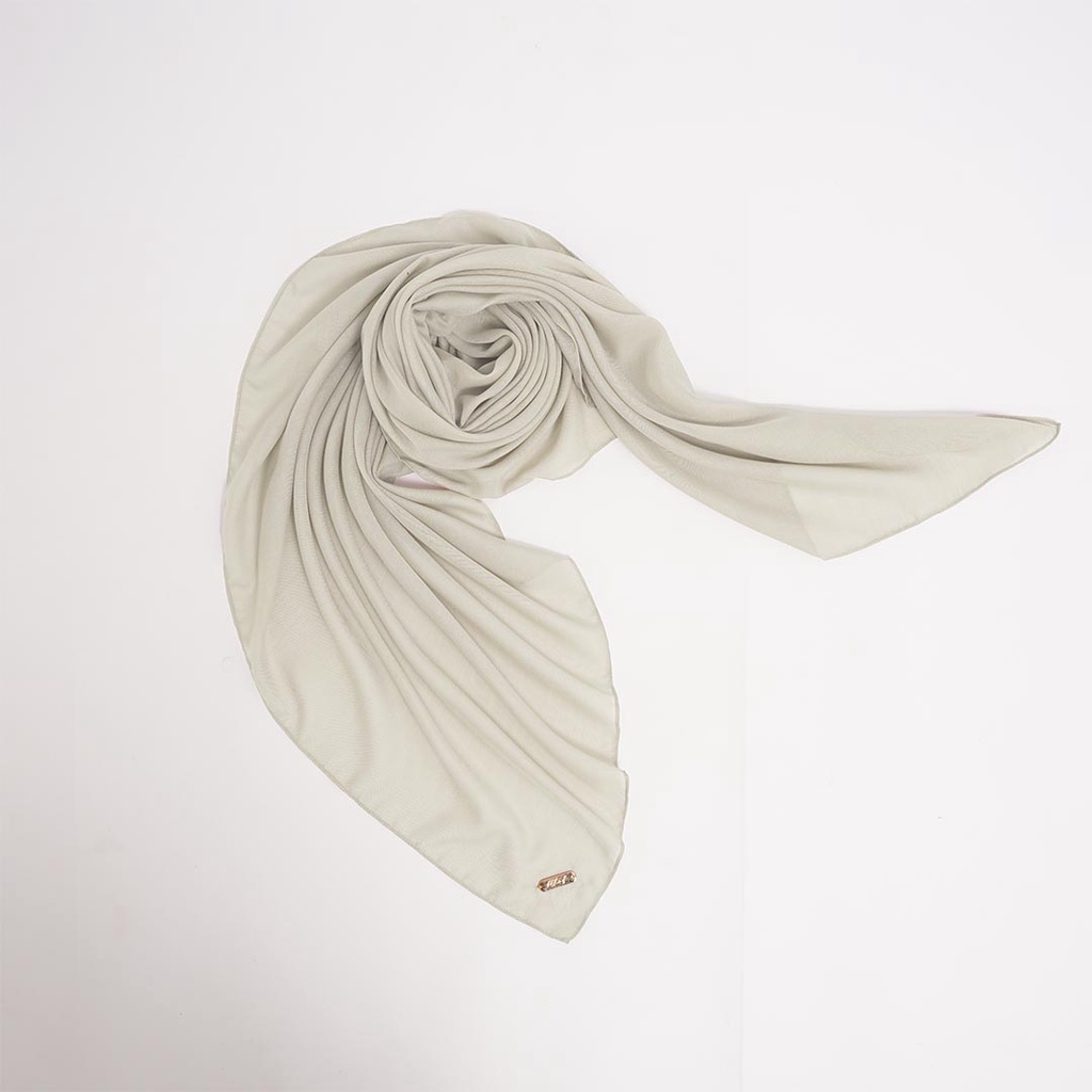 ALIF HIJAB POLOS SEGI EMPAT PARIS PREMIUM KOREA - BABY POWDER ( SPL-D1-011 )