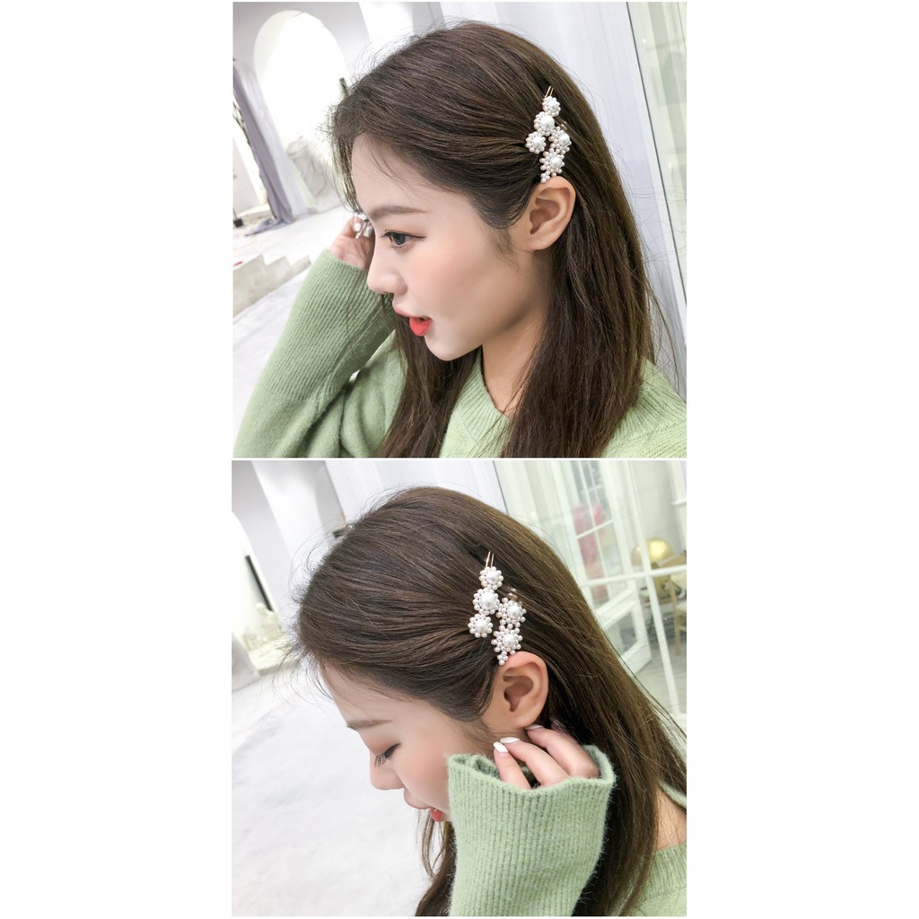 FYGALERY ACC147 Jepit Rambut Mutiara Korea Style Glamour Hairpin Pearl Alloy Aksesoris Rambut Wanita Dan Anak Murah