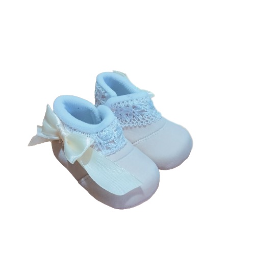 Sepatu Anak Bayi Perempuan Prewalker Shoes 0-12 bulan Murah Terbaru Renda Bulu