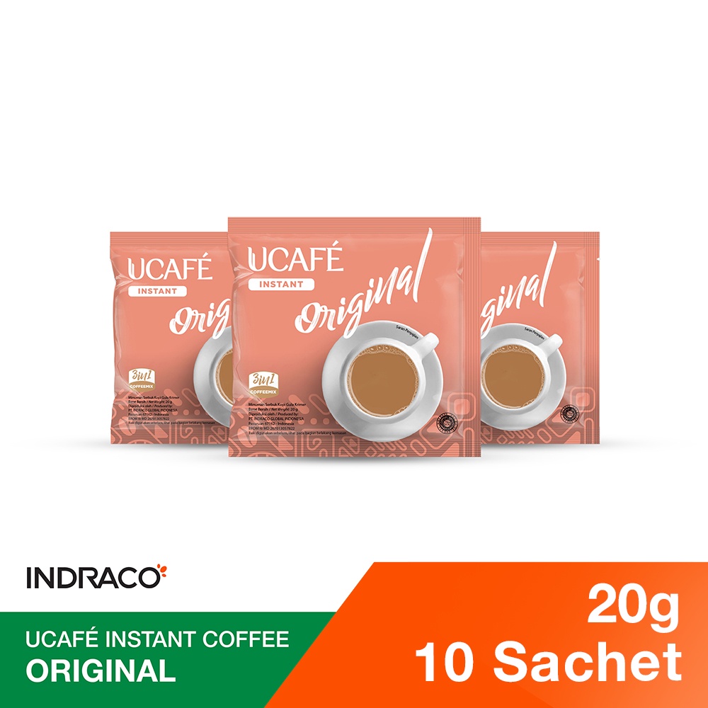 

UCAFE Instant Coffee Original R10 (10 sachets x 20g) | Kopi Instan