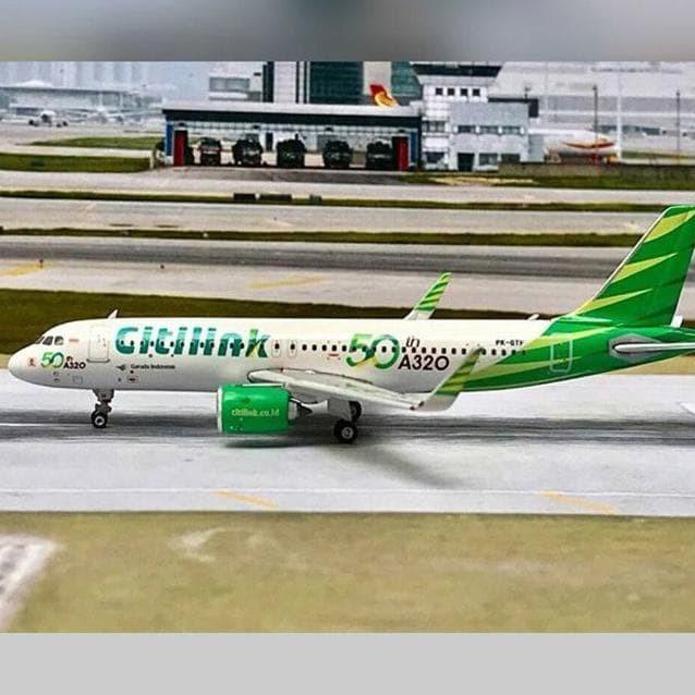 Je Pajangan Miniatur Replika Pesawat Citilink A320 Neo Pk-Gtf Phoenix