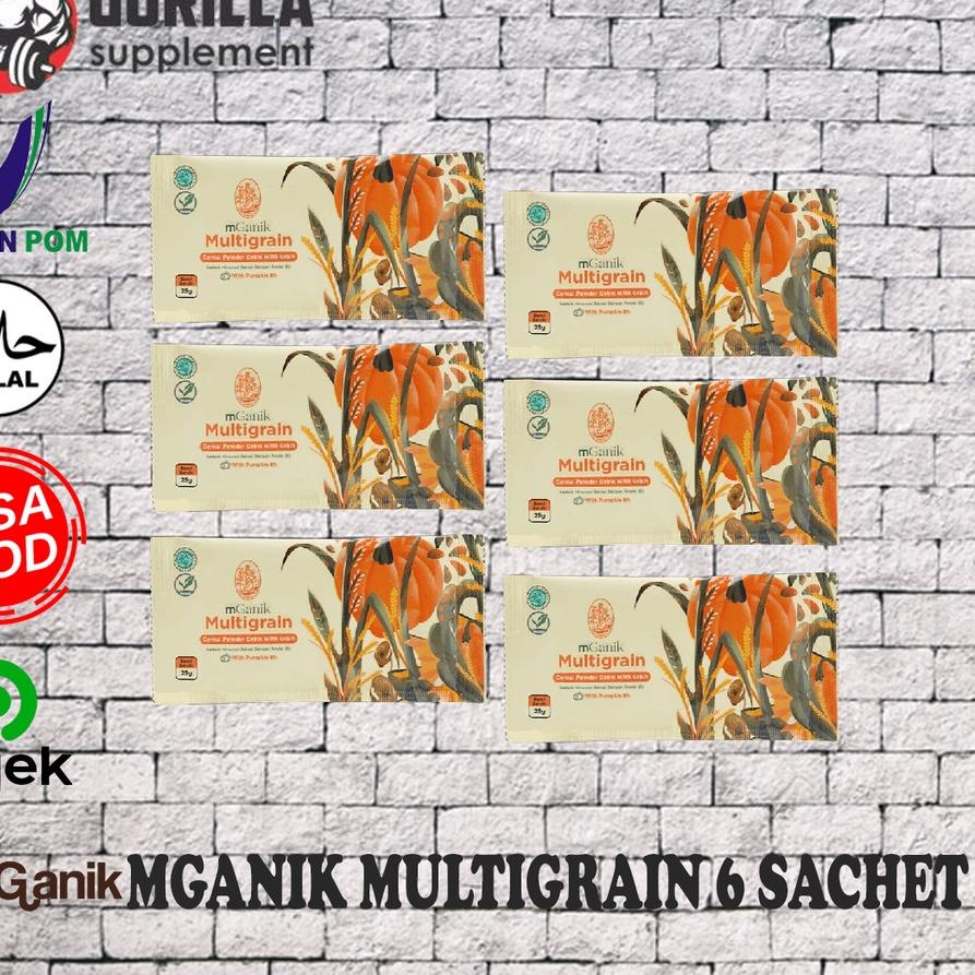 

✴ Mganik Multigrain 1 Box 6 sachet 150 Gram gr M ganik Multi Grain ✤