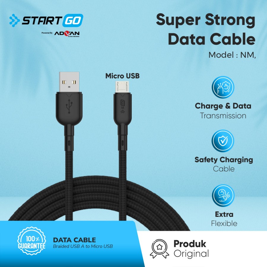 STARTGO Kabel Data Fast Charging  Micro USB Nylon NM