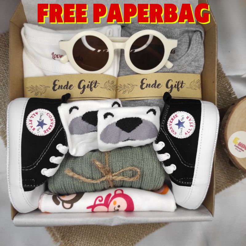 [FREE PAPERBAG] Set Gift Box Bayi Kacamata | Hampers baby girl | Hampers baby boy | Hampers new born | Hampers bayi | Jumper baby | Jumper bayi | baby fairy tale set (BISA COD)