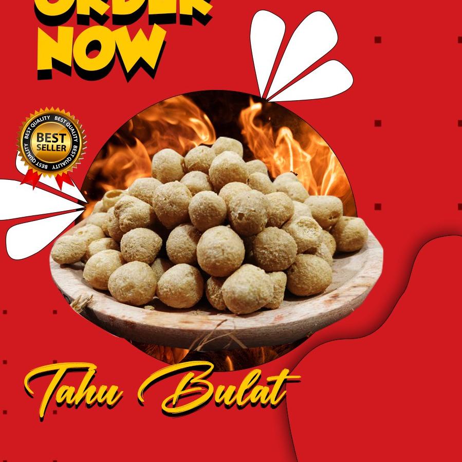 

♀ Keripik Tahu Pong Bola / Tahu Bulat Mini Kering / 1 kg ✳