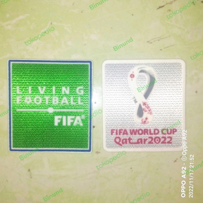 Patch World Cup Piala Dunia 2022 Qatar Bahan Velvet Bordir