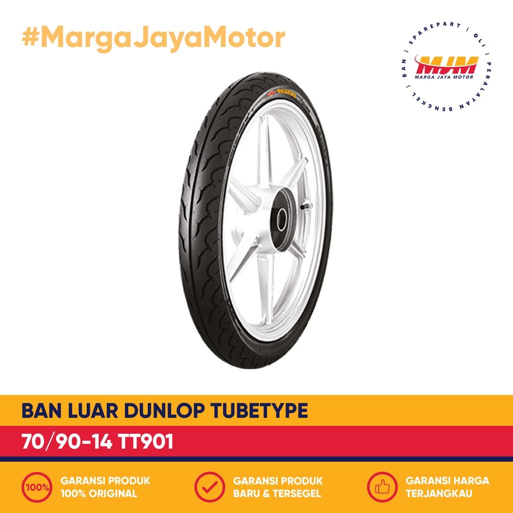 Ban Luar Dunlop TT901 70/90-14 Tubetype