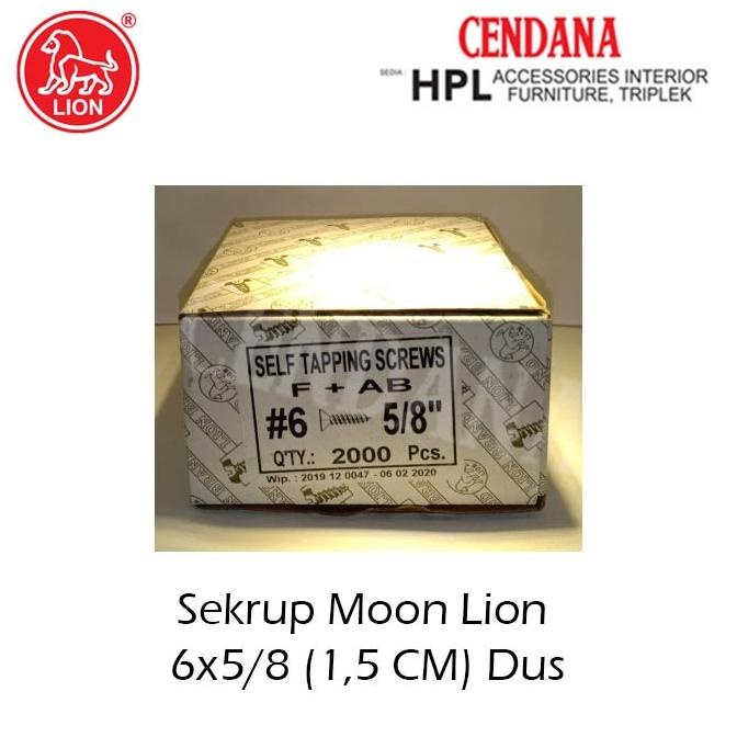 Sekrup Moon Lion 6x5/8 (1,5 CM) dus