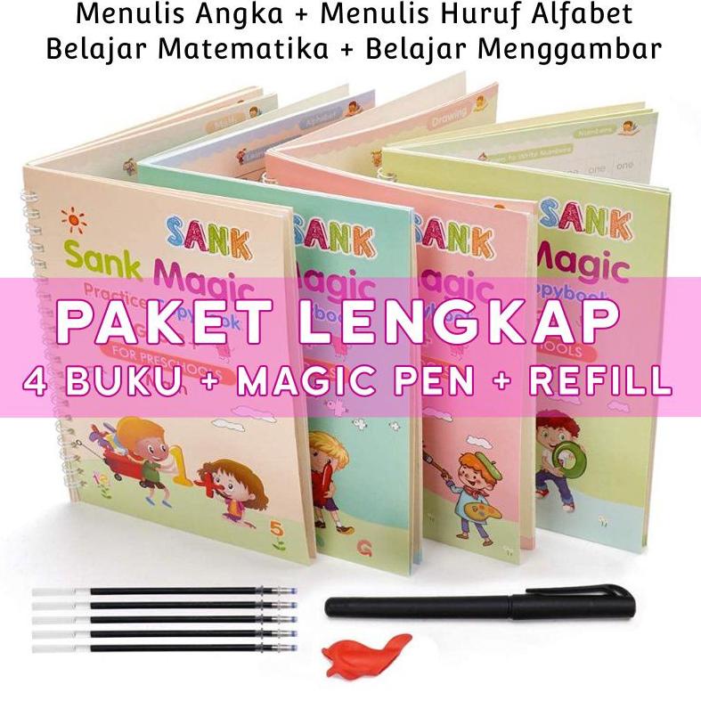 

Promo 6.6 Sank Magic Book/4 Buku/Set Magic Practice Book Original