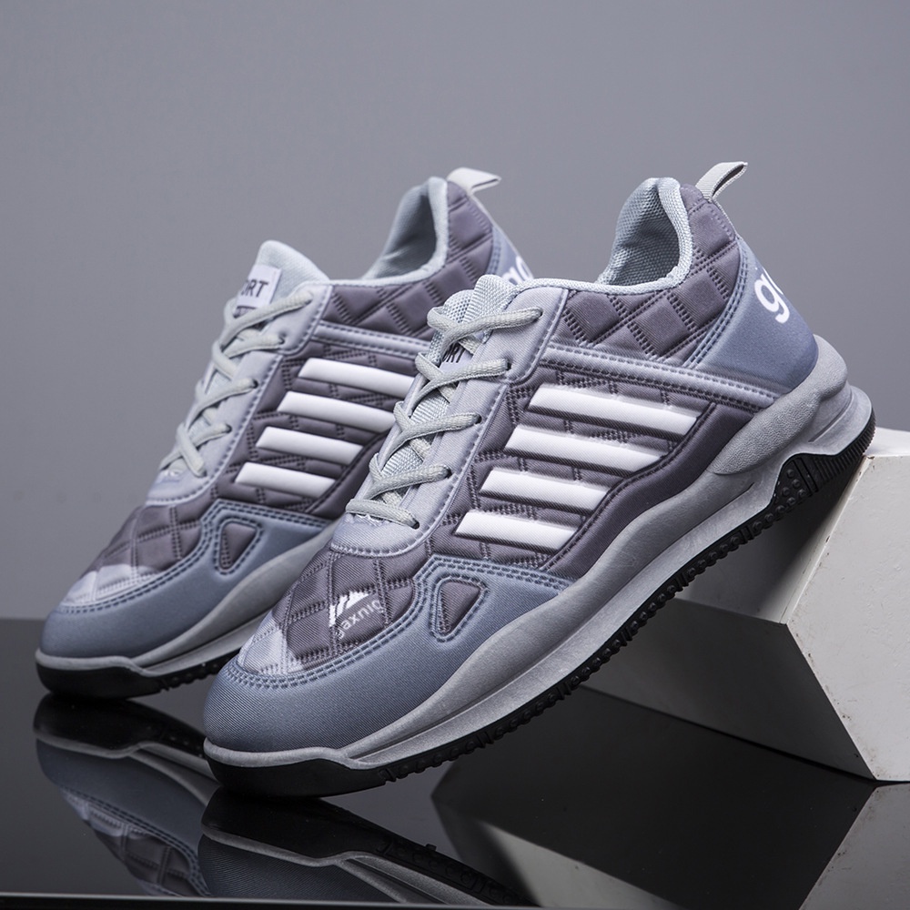 Alleyway ''𝐅𝐑𝐄𝐄 𝐁𝐎𝐗" Sepatu Sneakers Import Pria King Black Sepatu Sport Travelling GAXING