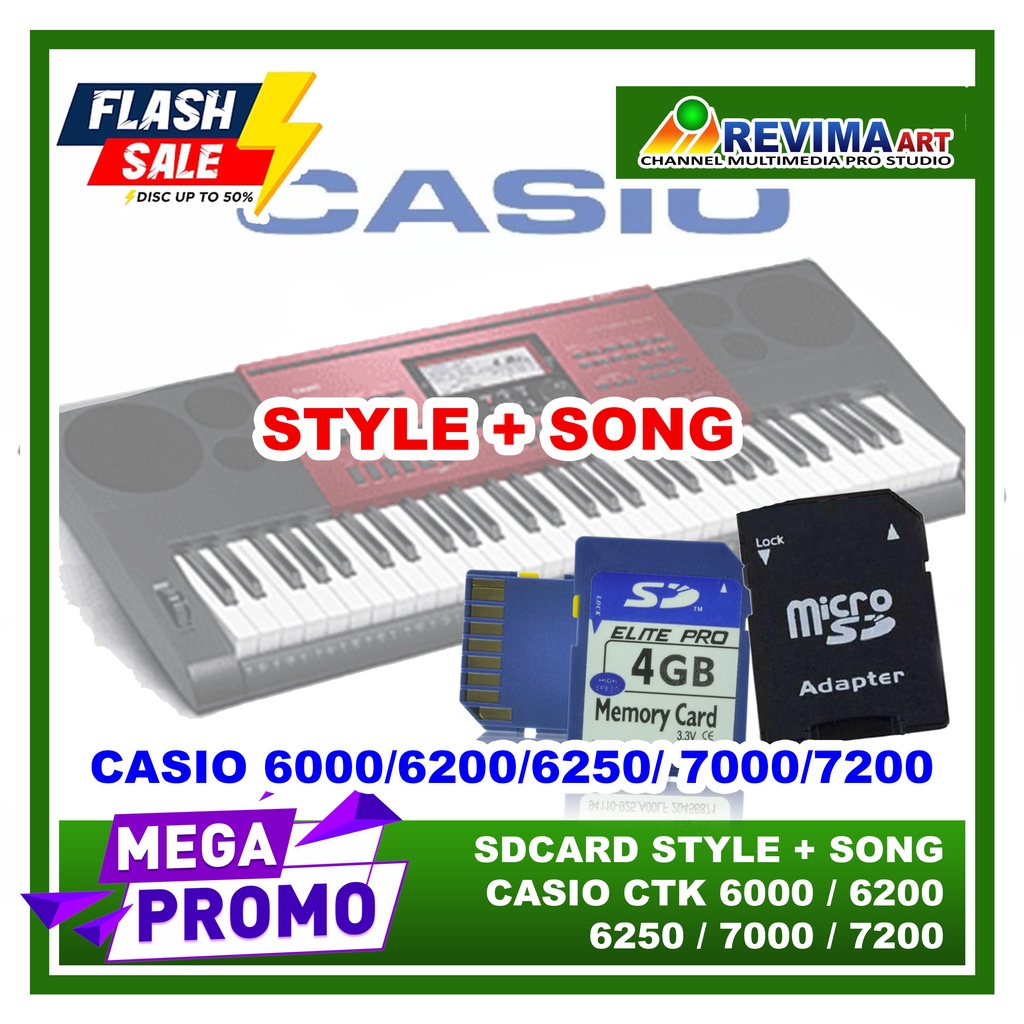 SDCARD Style Song Keyboard CASIO CTK 6250 6000 dan CTK 7000 7200