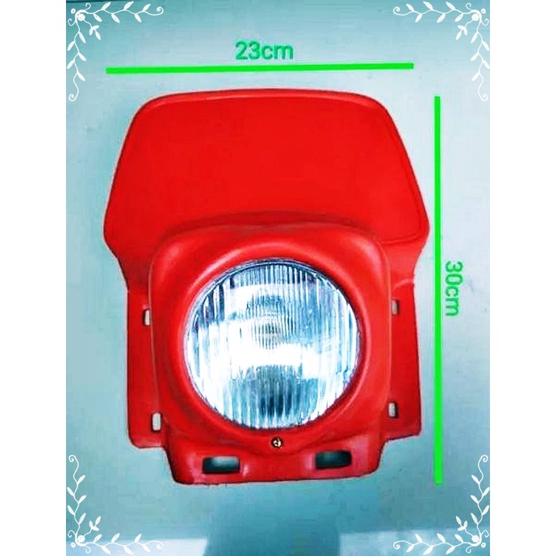 headlamp lampu depan trail vintage trail jadul trail klasik model elba all bike Motor Custom