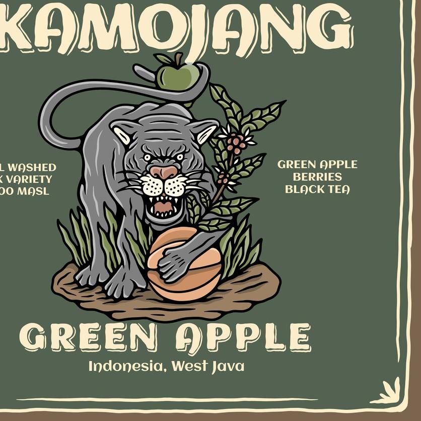 

◘ Kopi Arabika KAMOJANG GREEN APPLE (200 gr) Single Origin Specialty Coffee ➶
