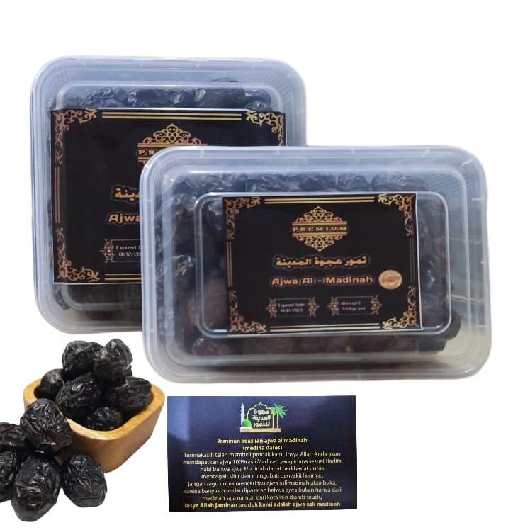 

Stok baru Kurma Ajwa/ Nabi Madinah Kemasan 500gram