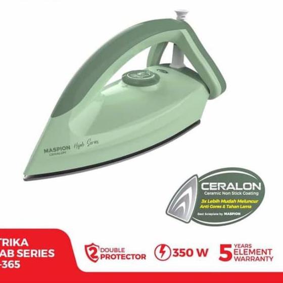 ۞ Maspion Setrika Hijab Series HA-365 HA 365 HA365 Dry Iron Ceralon ☇
